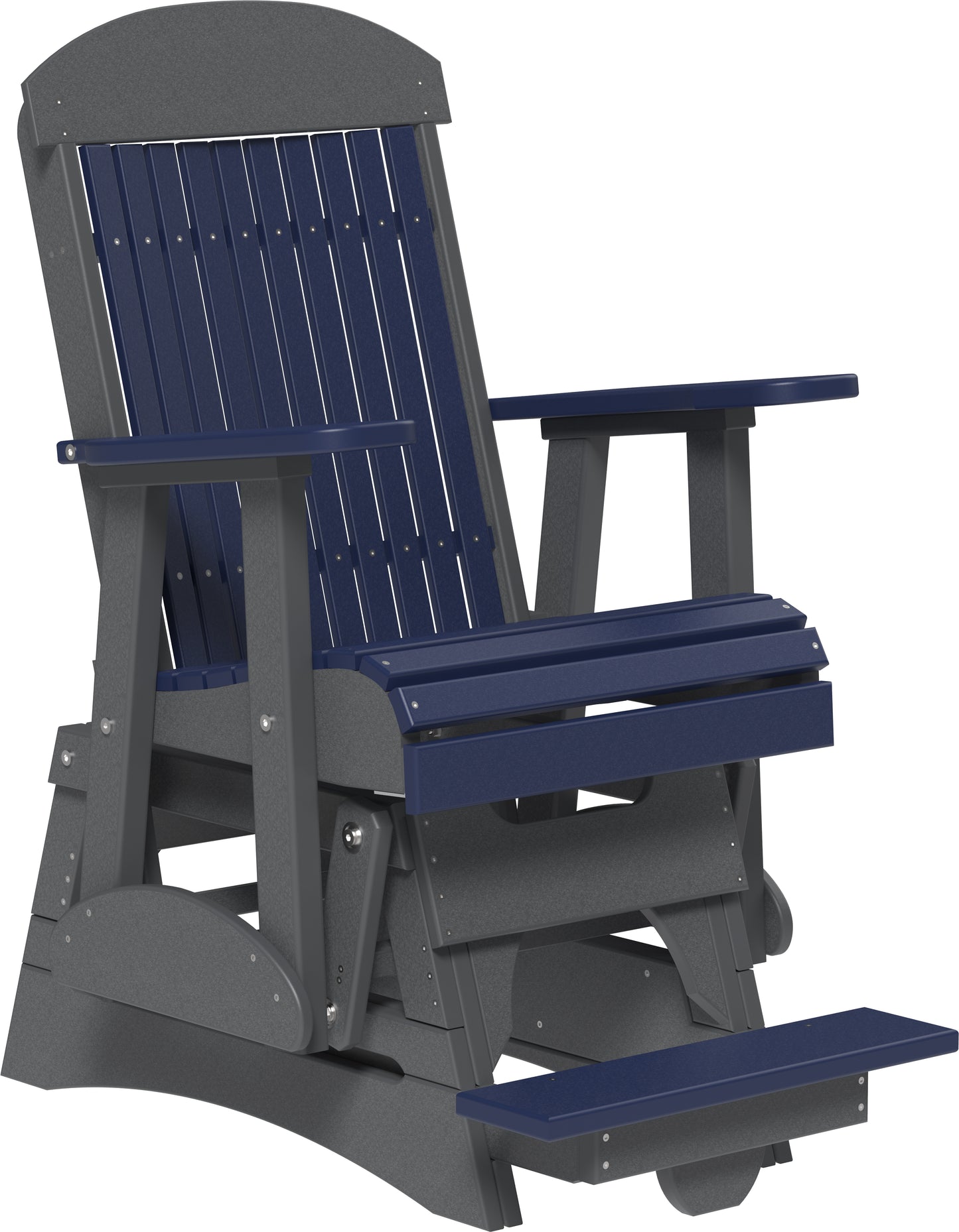 2' Classic Balcony Glider Patriot Blue & Slate