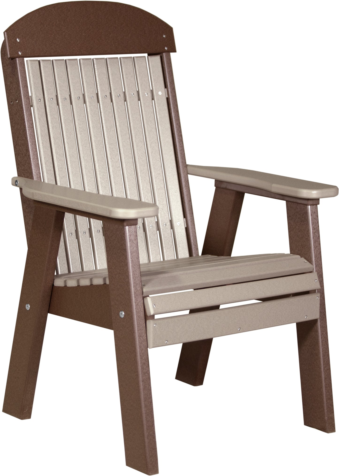 2' Classic Bench Weatherwood & Chestnut Brown