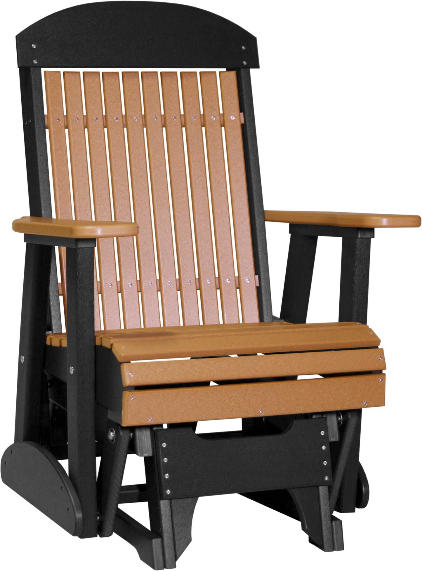 2' Classic Glider Cedar & Black