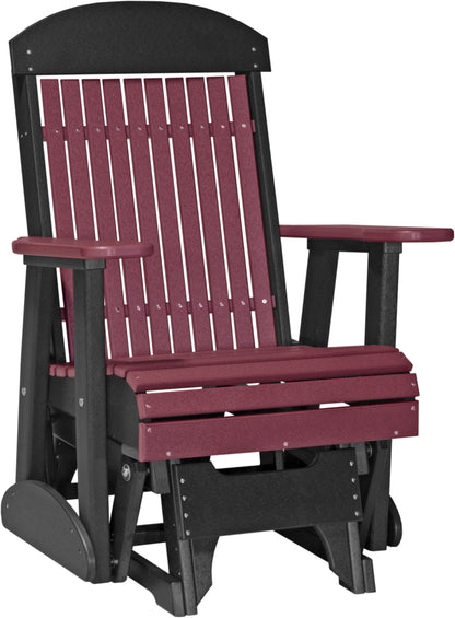 2' Classic Glider Cherrywood & Black