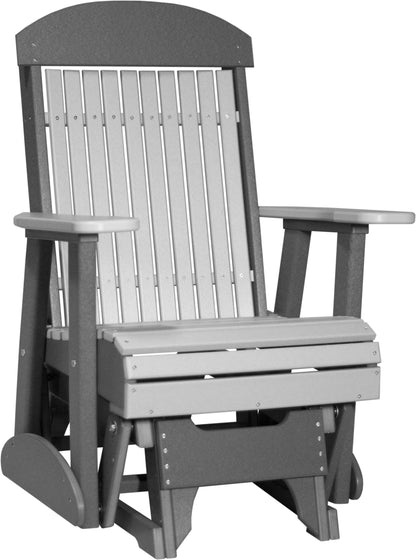 2' Classic Glider Dove Gray & Slate