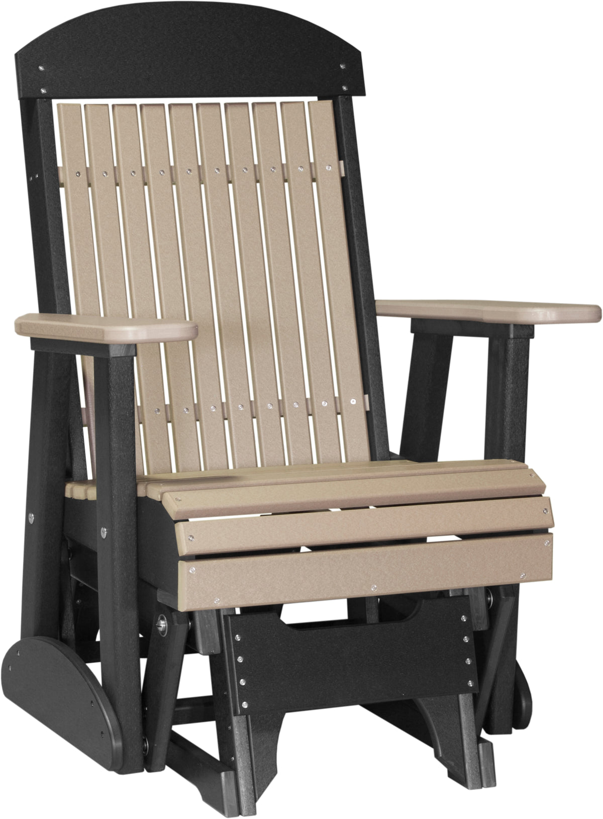 2' Classic Glider Weatherwood & Black
