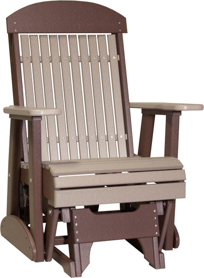 2' Classic Glider Weatherwood & Chestnut Brown