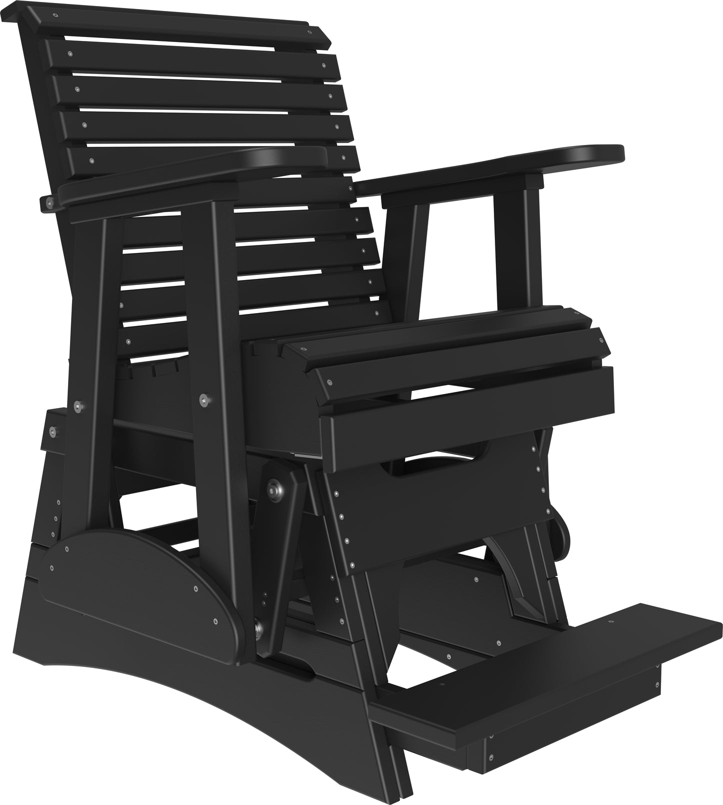 2' Plain Balcony Glider Black