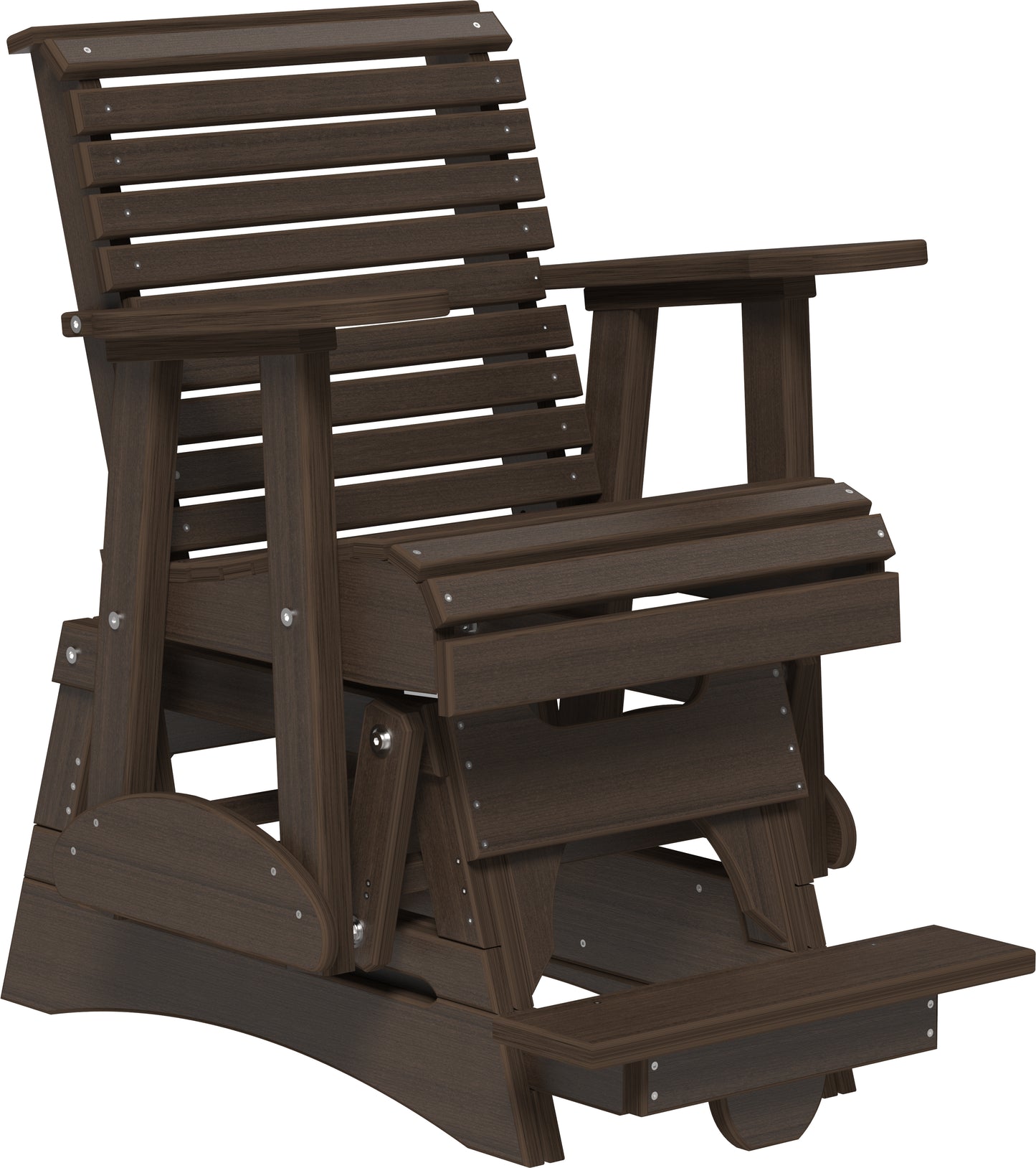 2' Plain Balcony Glider Brazilian Walnut