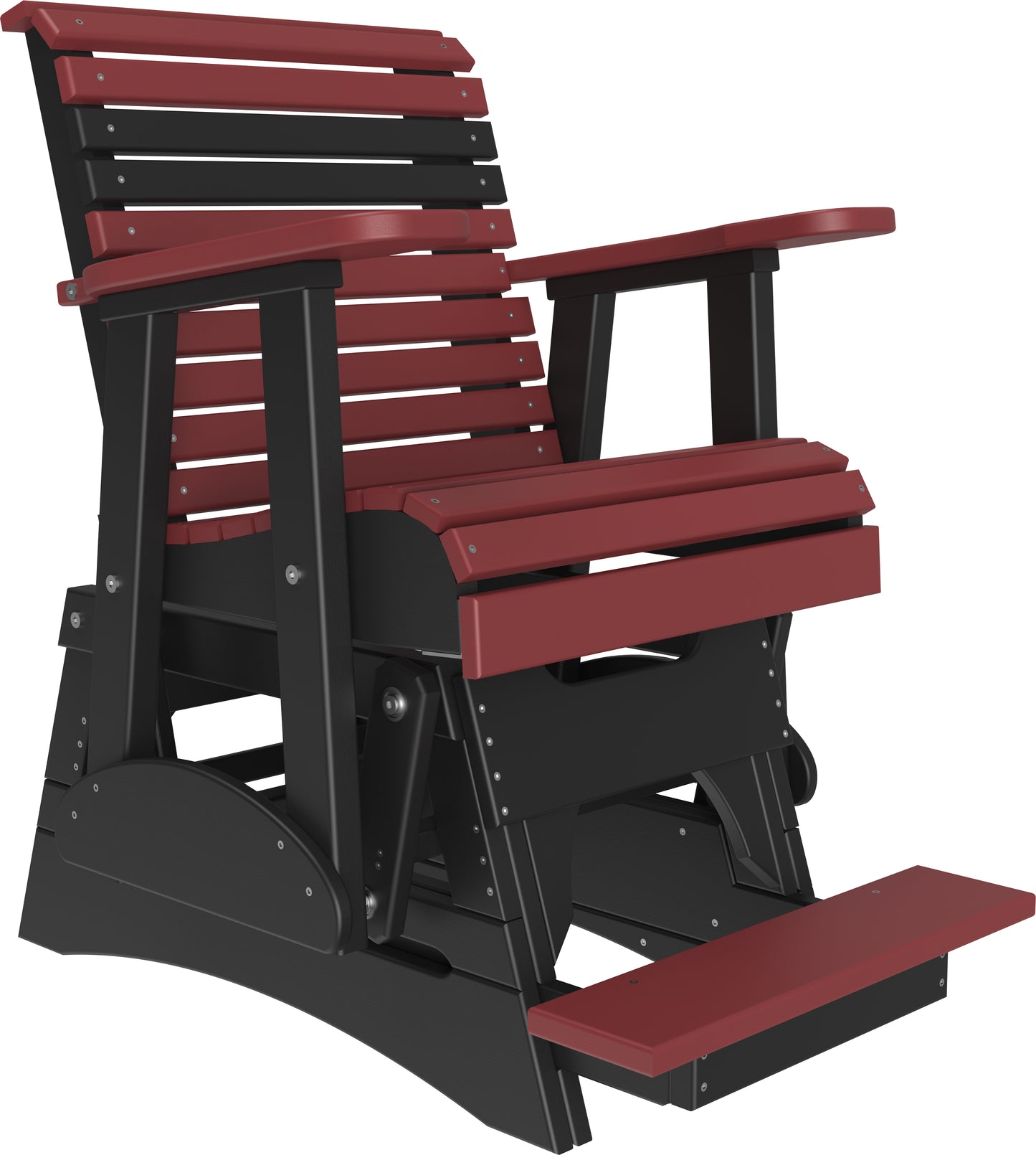 2' Plain Balcony Glider Cherrywood & Black