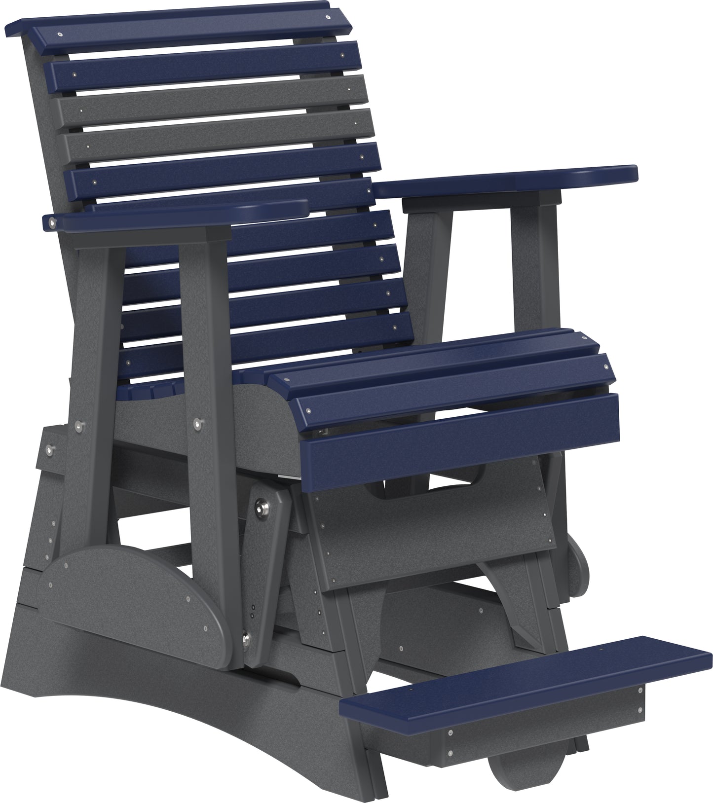 2' Plain Balcony Glider Patriot Blue & Slate