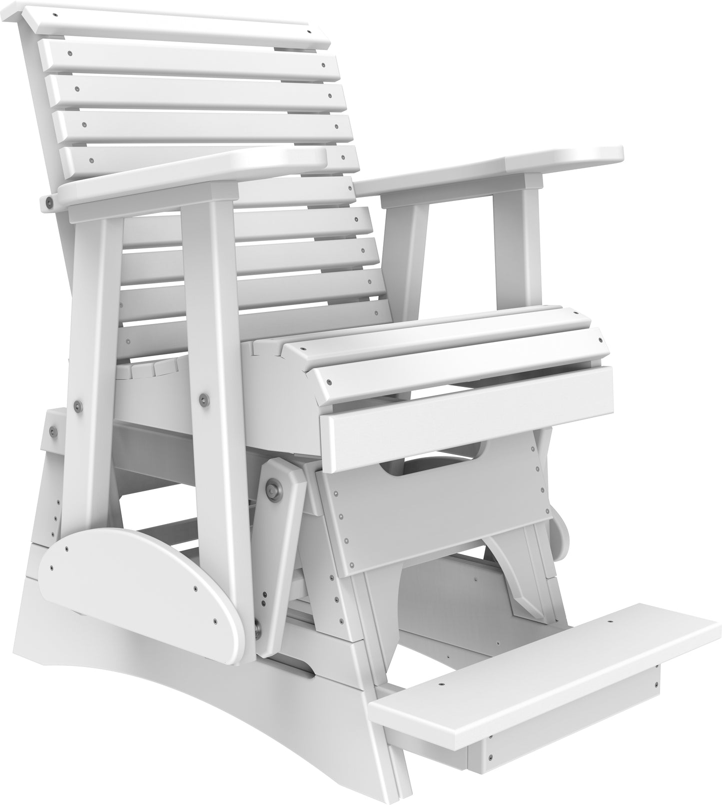 2' Plain Balcony Glider White