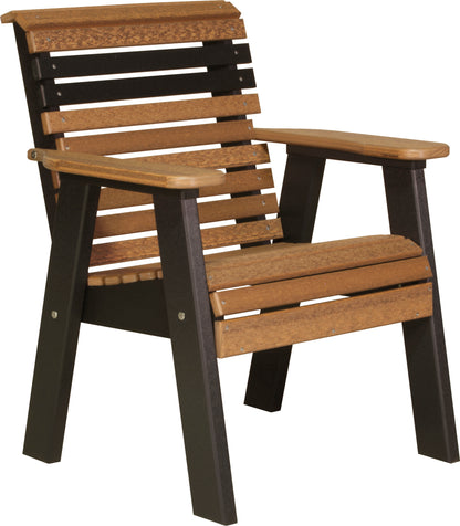 2' Plain Bench Antique Mahogany & Black