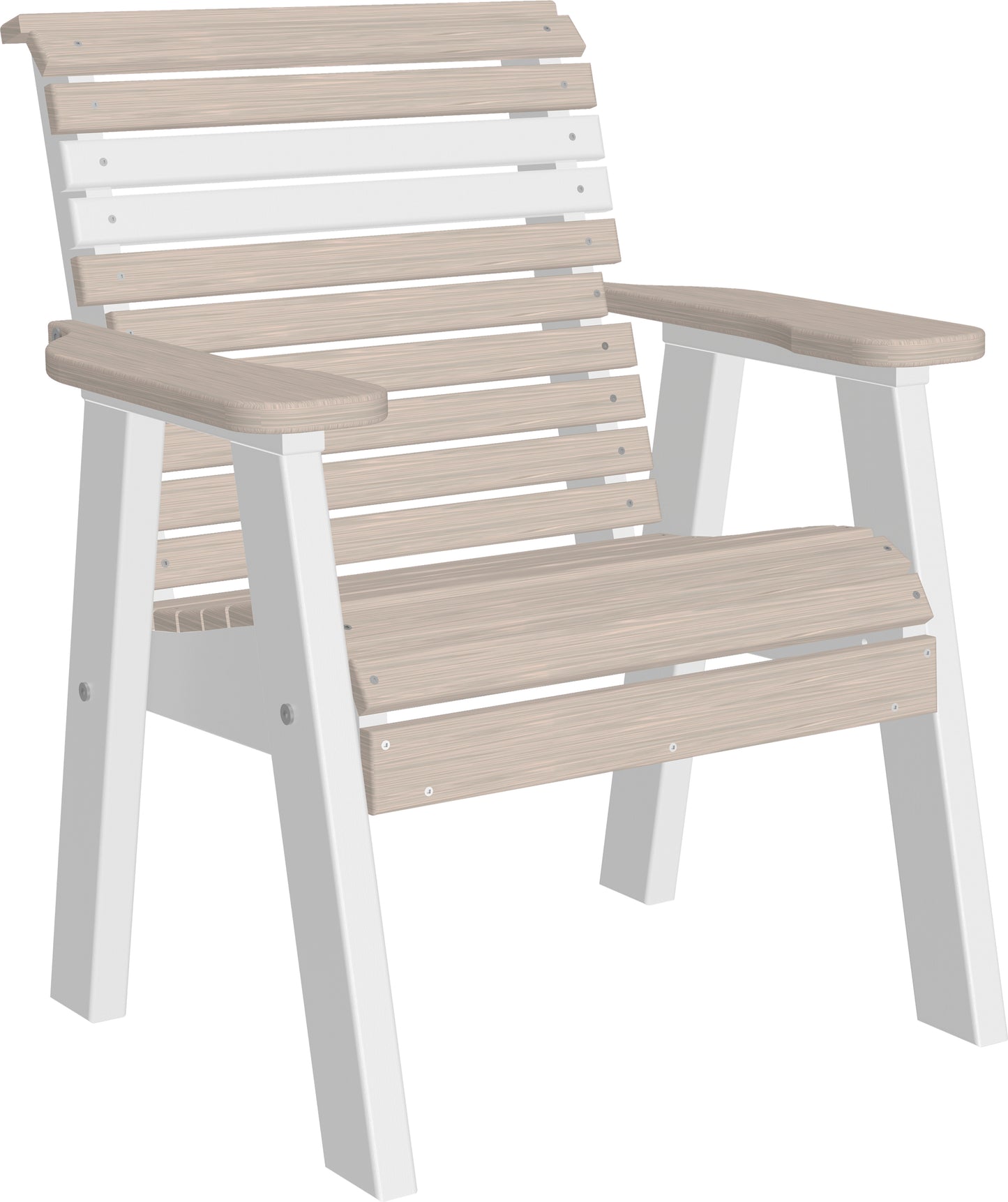 2' Plain Bench Birch & White