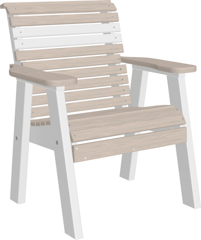 2' Plain Bench Birch & White