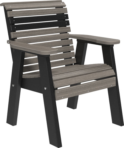 2' Plain Bench Coastal Gray & Black