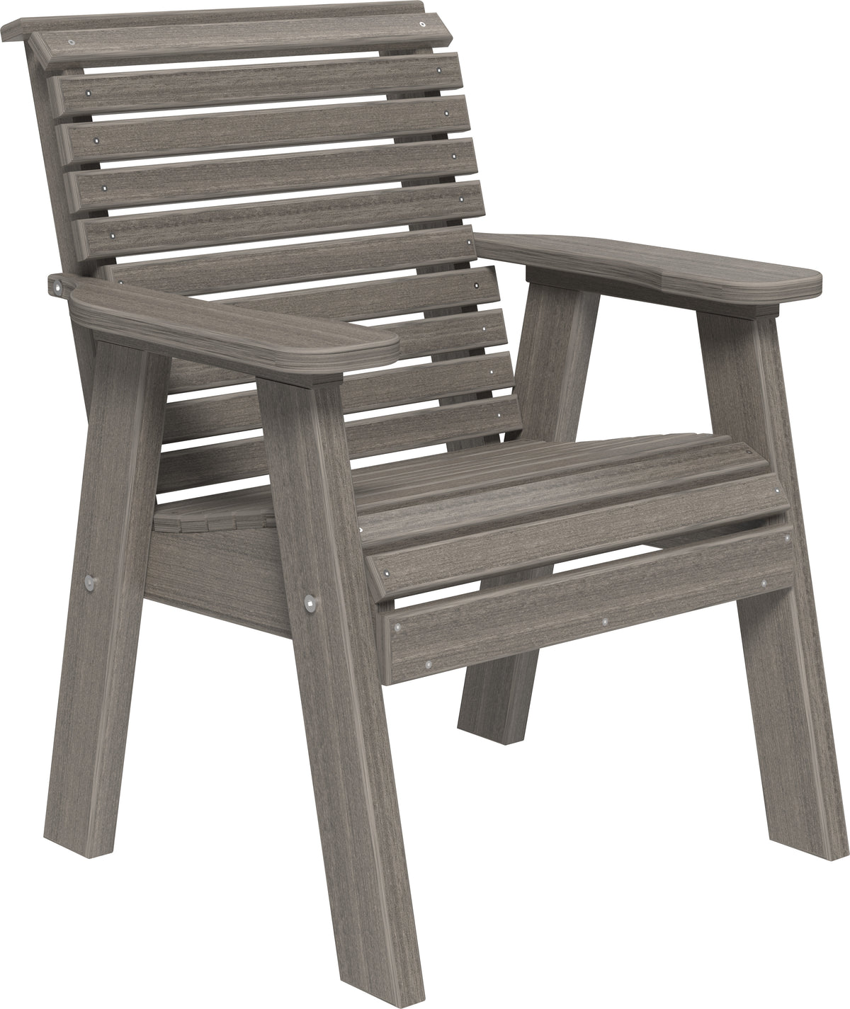 2' Plain Bench Coastal Gray