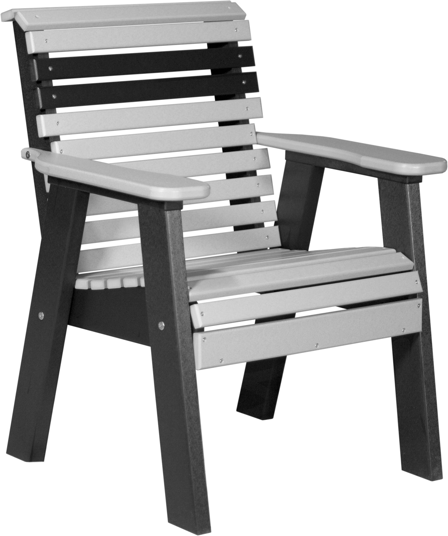 2' Plain Bench Dove Gray & Black