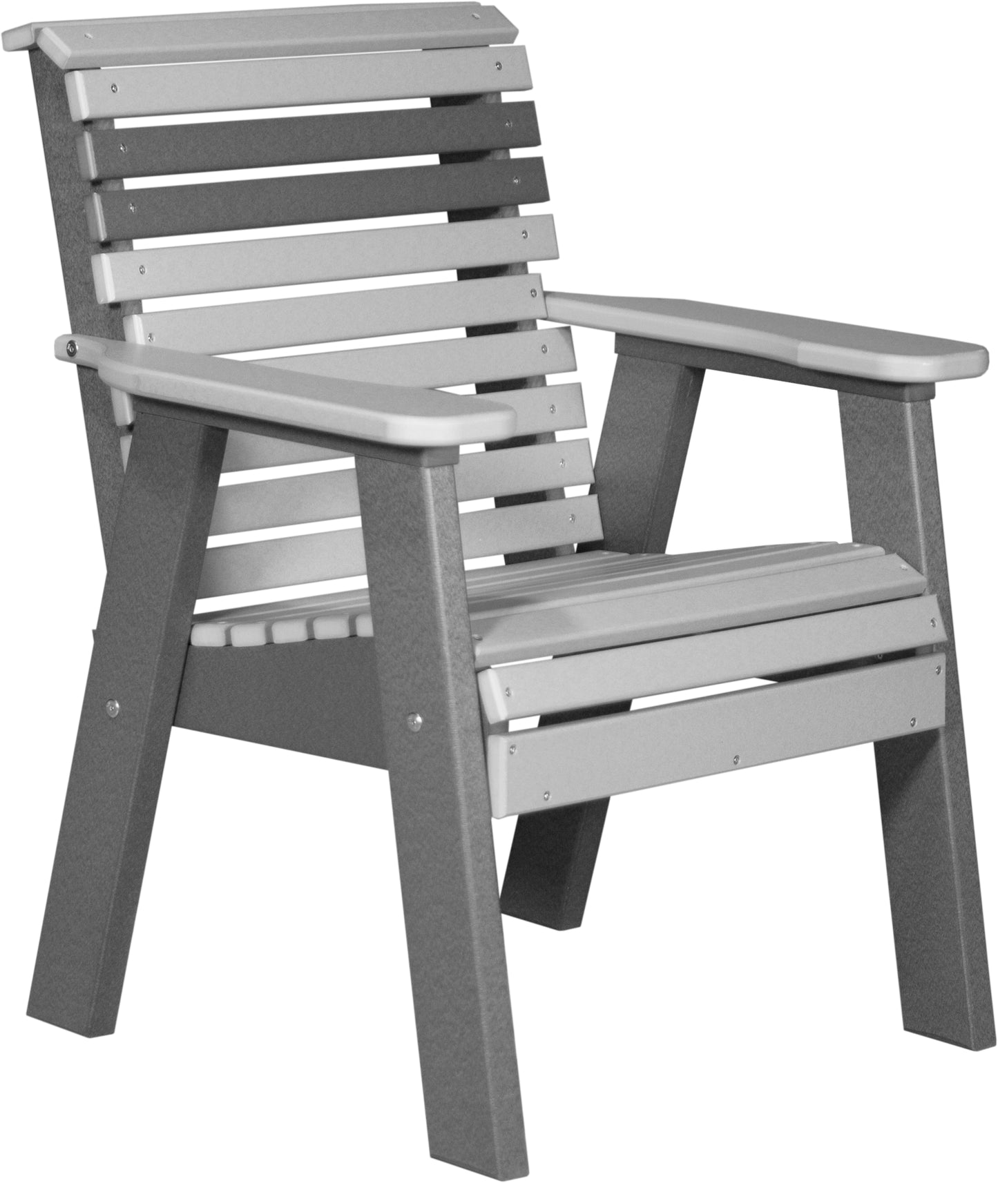 2' Plain Bench Dove Gray & Slate