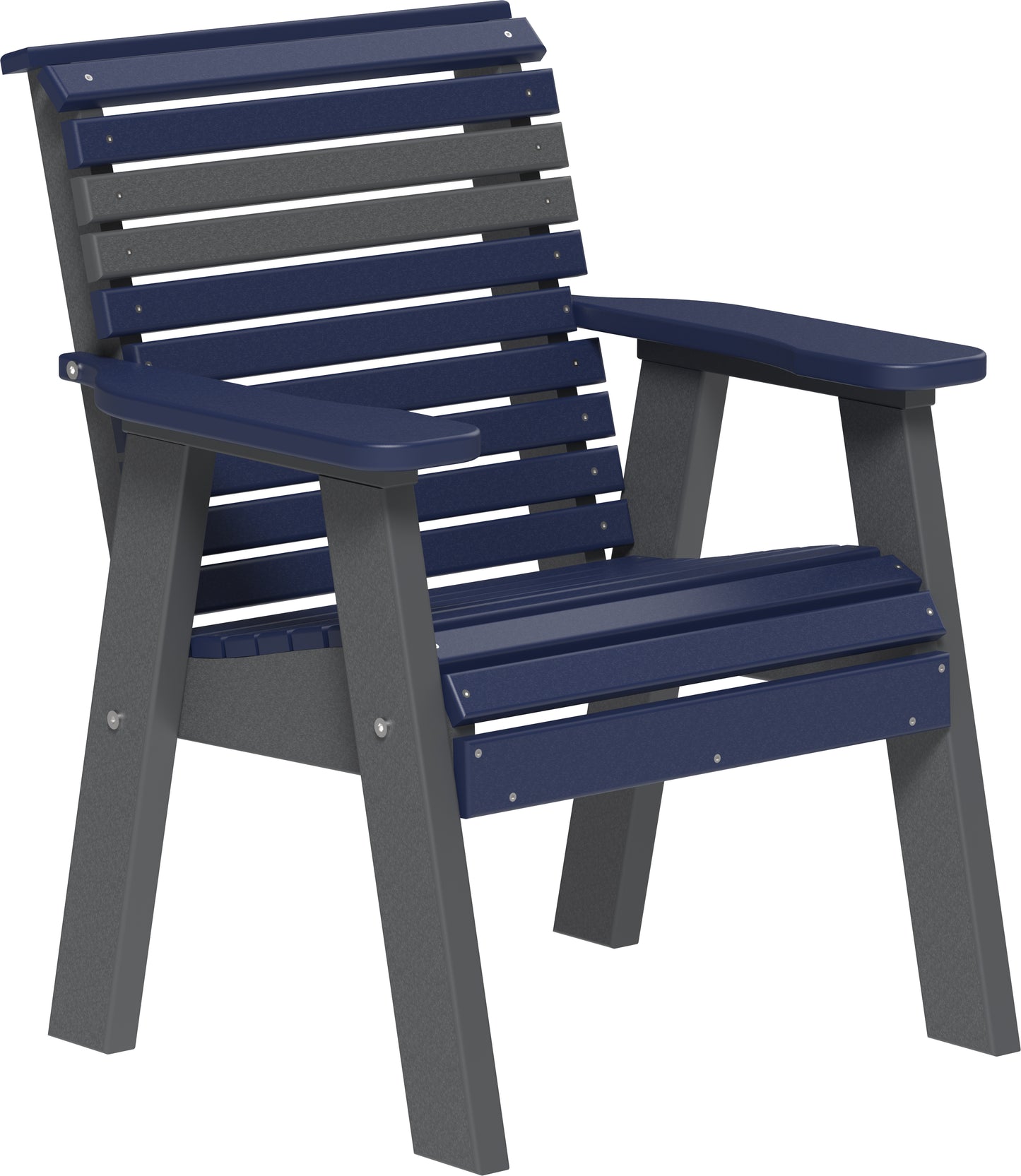 2' Plain Bench Patriot Blue & Slate