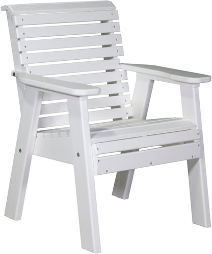 2' Plain Bench White
