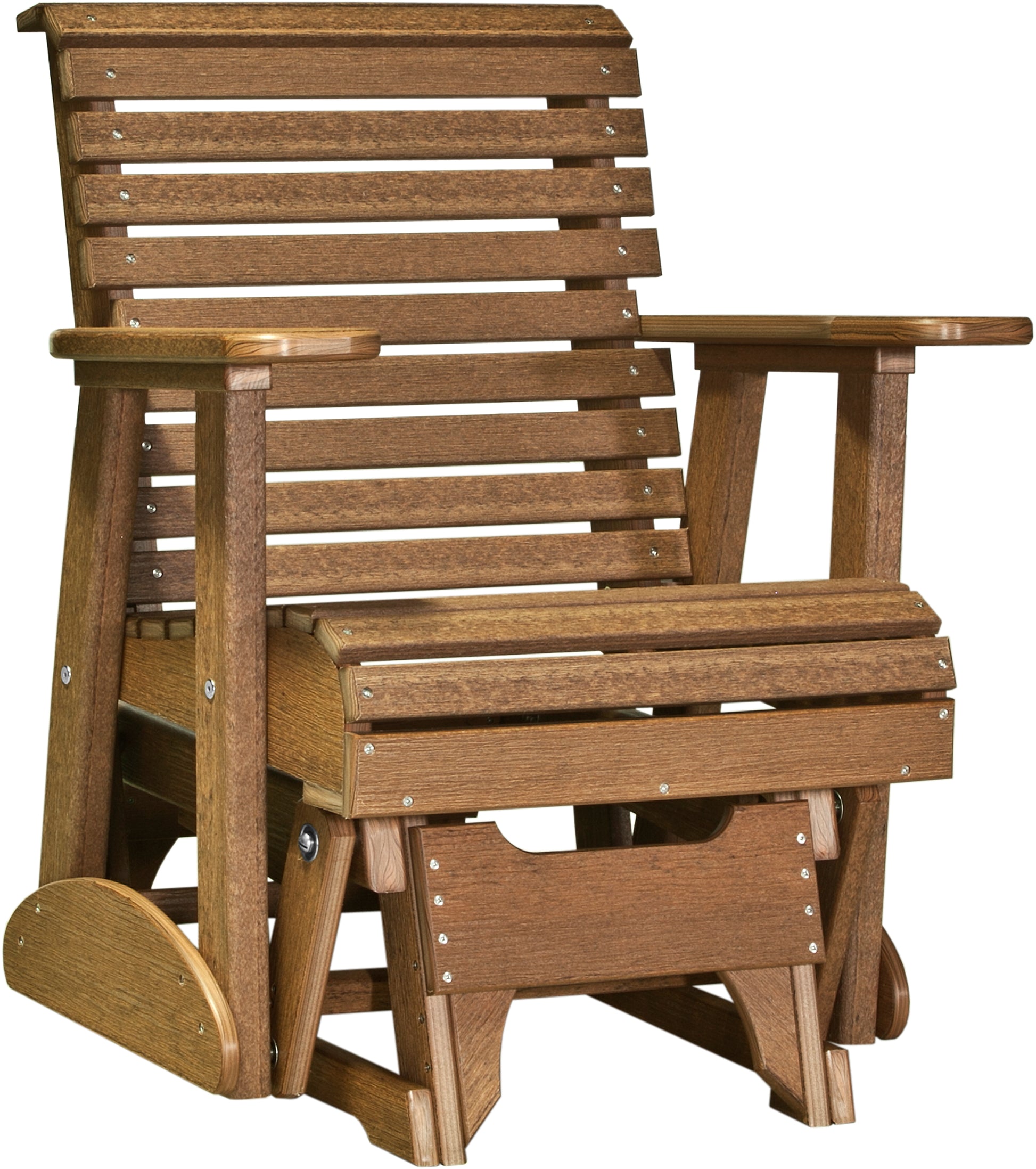 2' Plain Glider Antique Mahogany