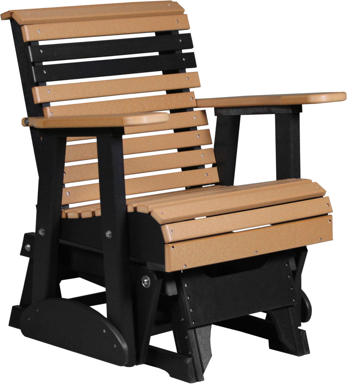 2' Plain Glider Cedar & Black