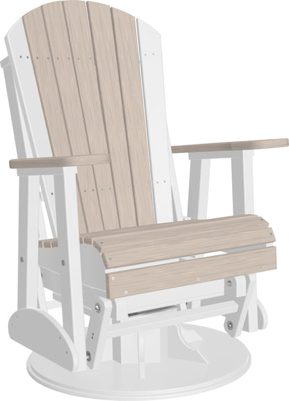2' Swivel Adirondack Glider Birch & White