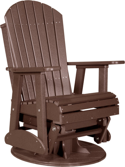 2' Swivel Adirondack Glider Chestnut Brown