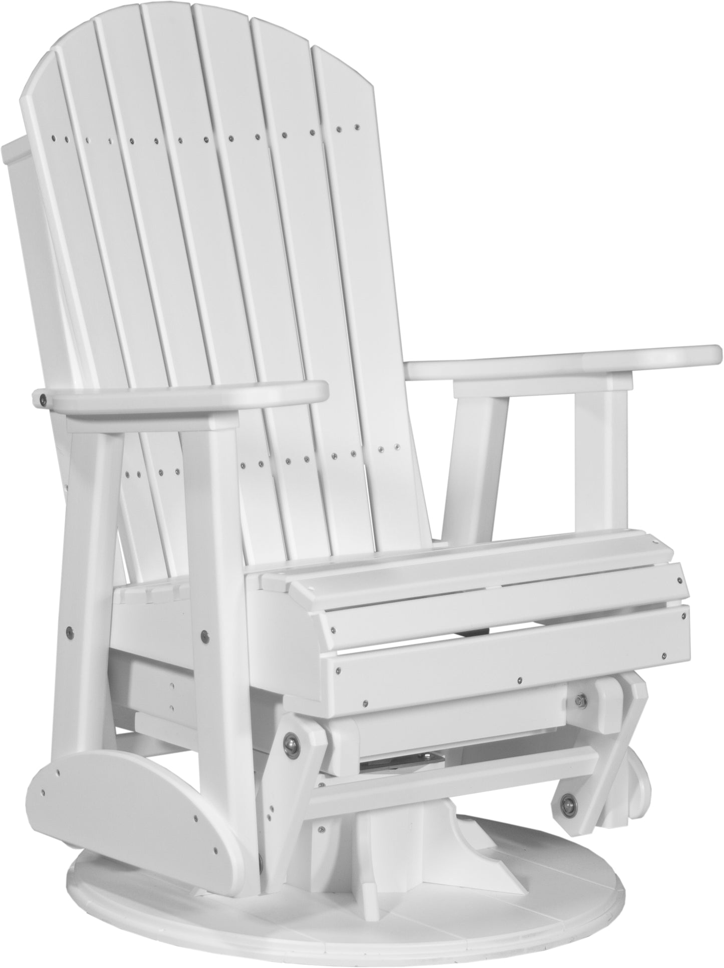 2' Swivel Adirondack Glider White