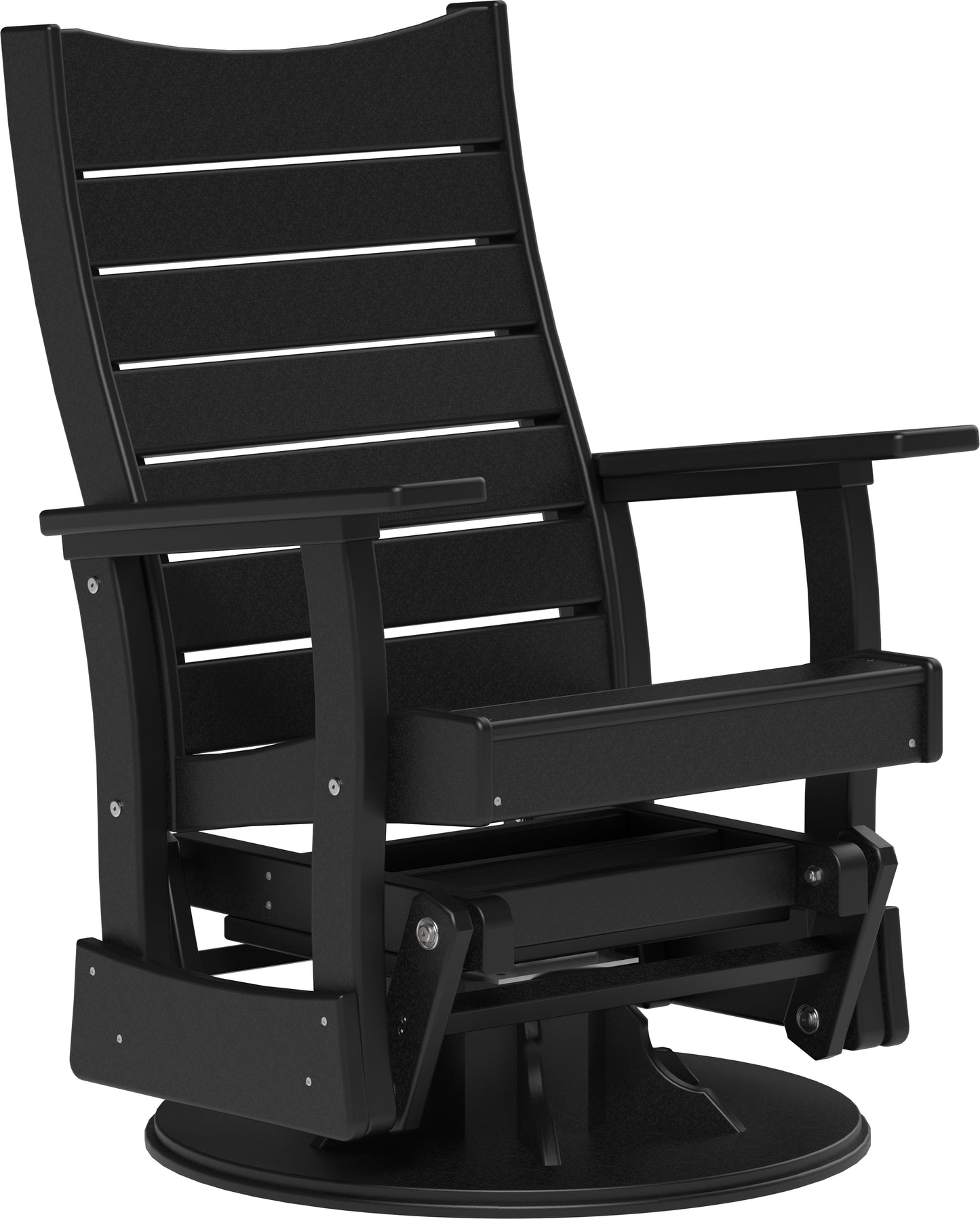 2' Swivel Contour Glider Black