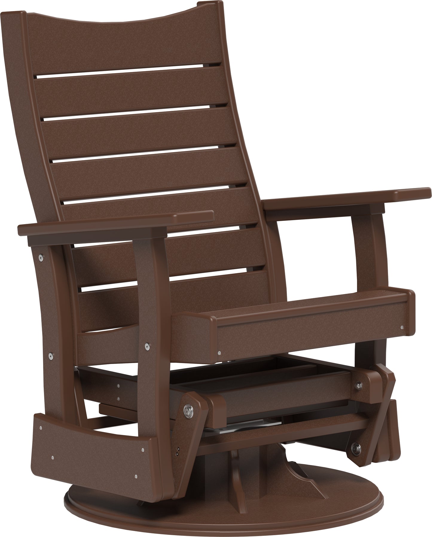 2' Swivel Contour Glider Chestnut Brown