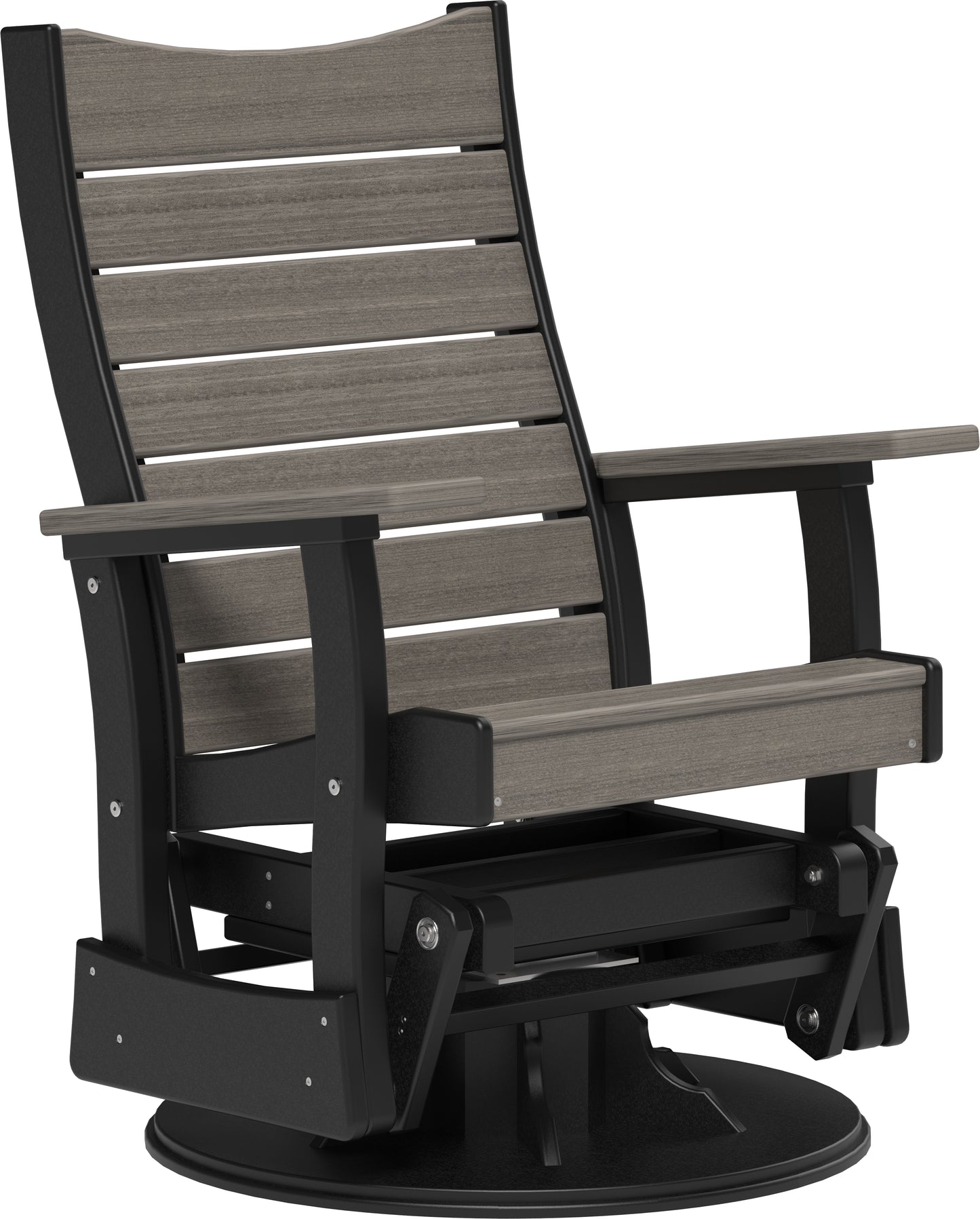 2' Swivel Contour Glider Coastal Gray & Black