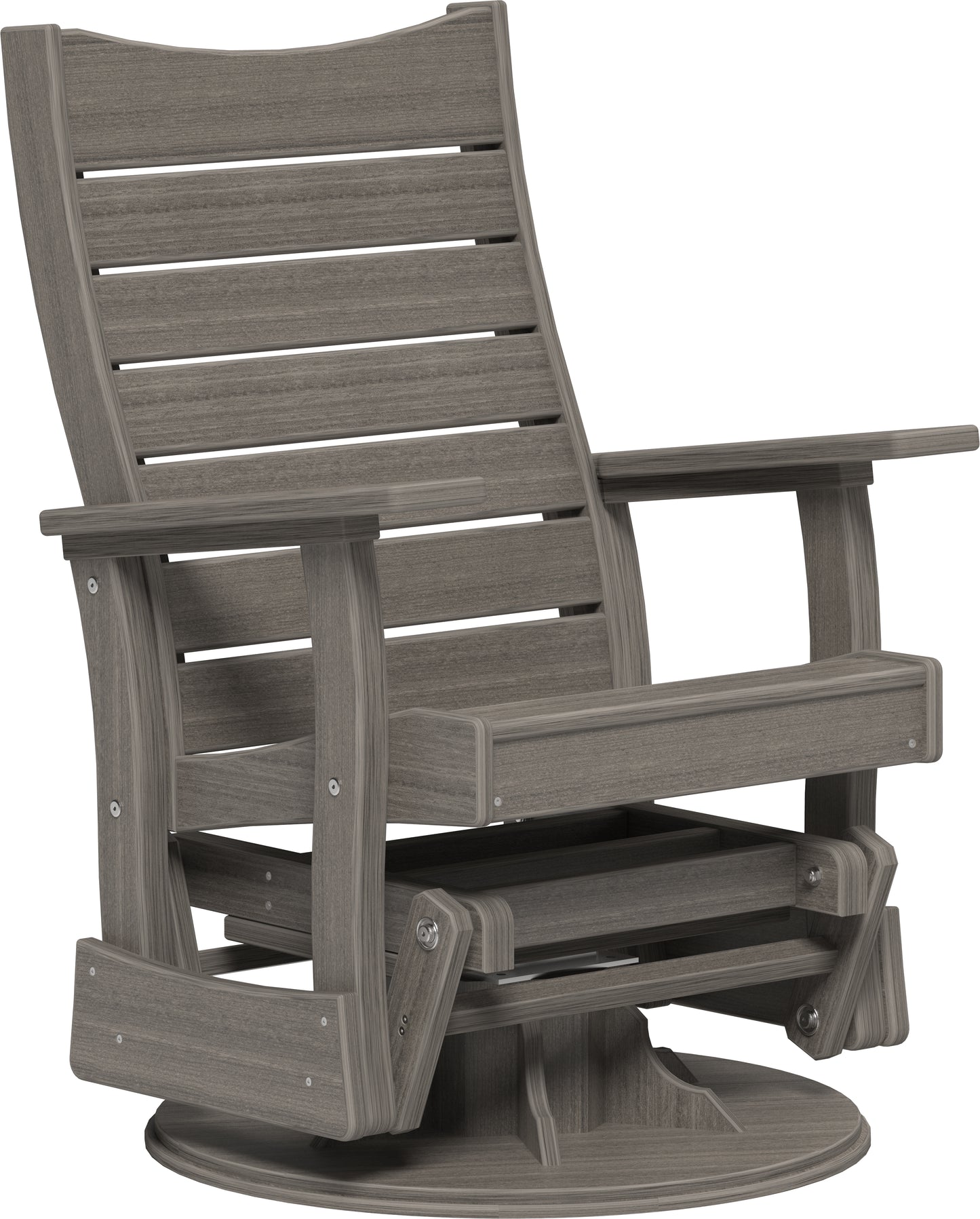 2' Swivel Contour Glider Coastal Gray
