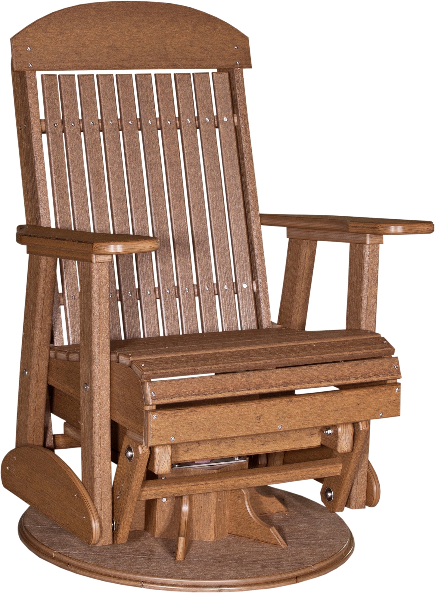 2' Swivel Classic Glider Antique Mahogany