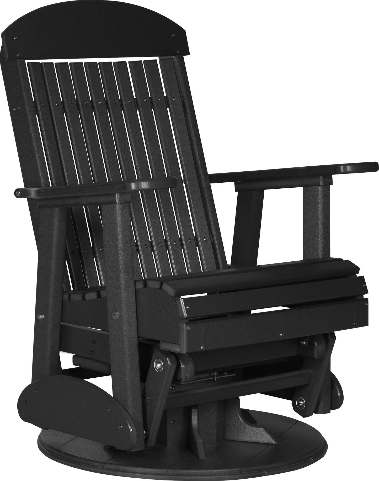2' Swivel Classic Glider Black