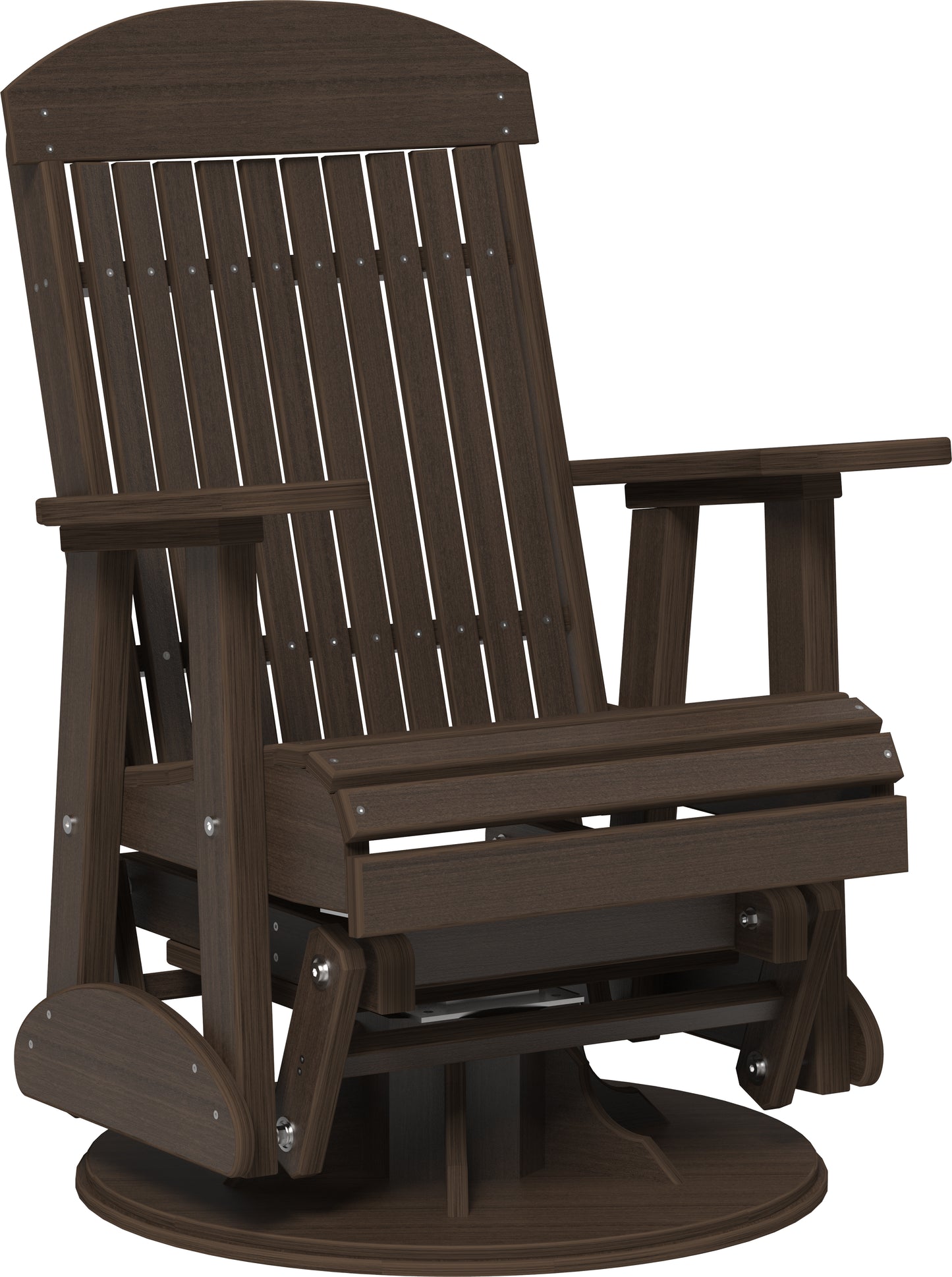 2' Swivel Classic Glider Brazilian Walnut