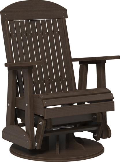 2' Swivel Classic Glider Brazilian Walnut