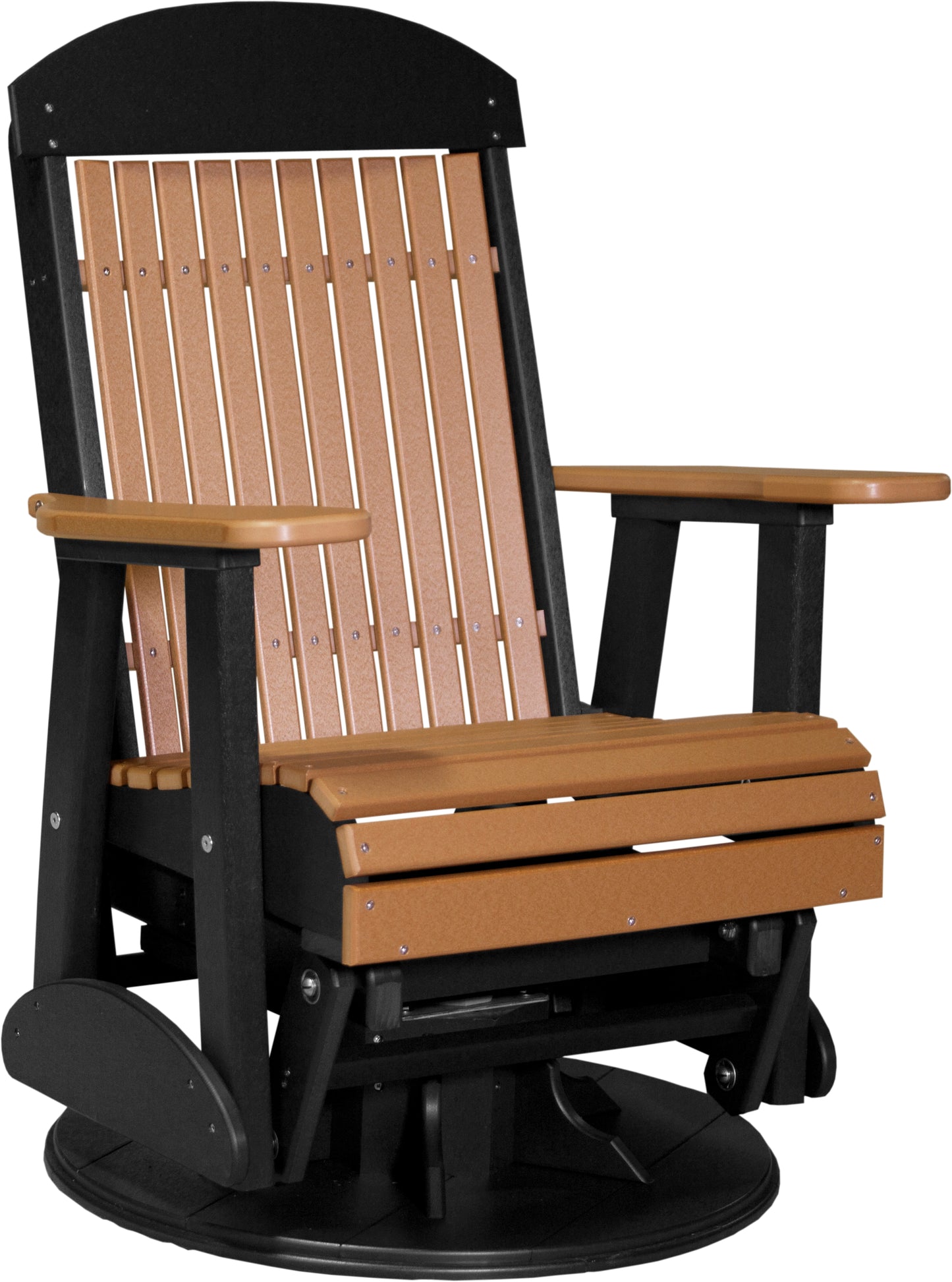 2' Swivel Classic Glider Cedar & Black