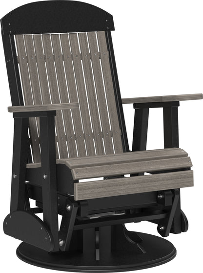 2' Swivel Classic Glider Coastal Gray & Black