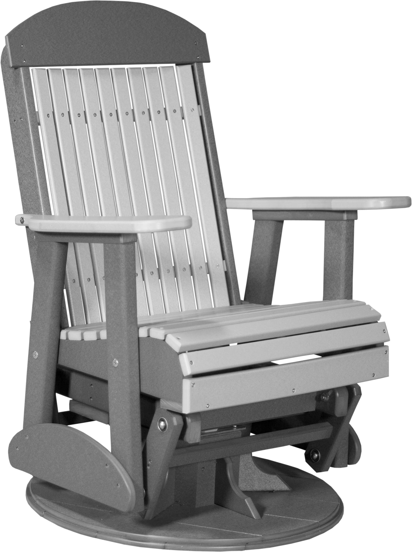 2' Swivel Classic Glider Dove Gray & Slate
