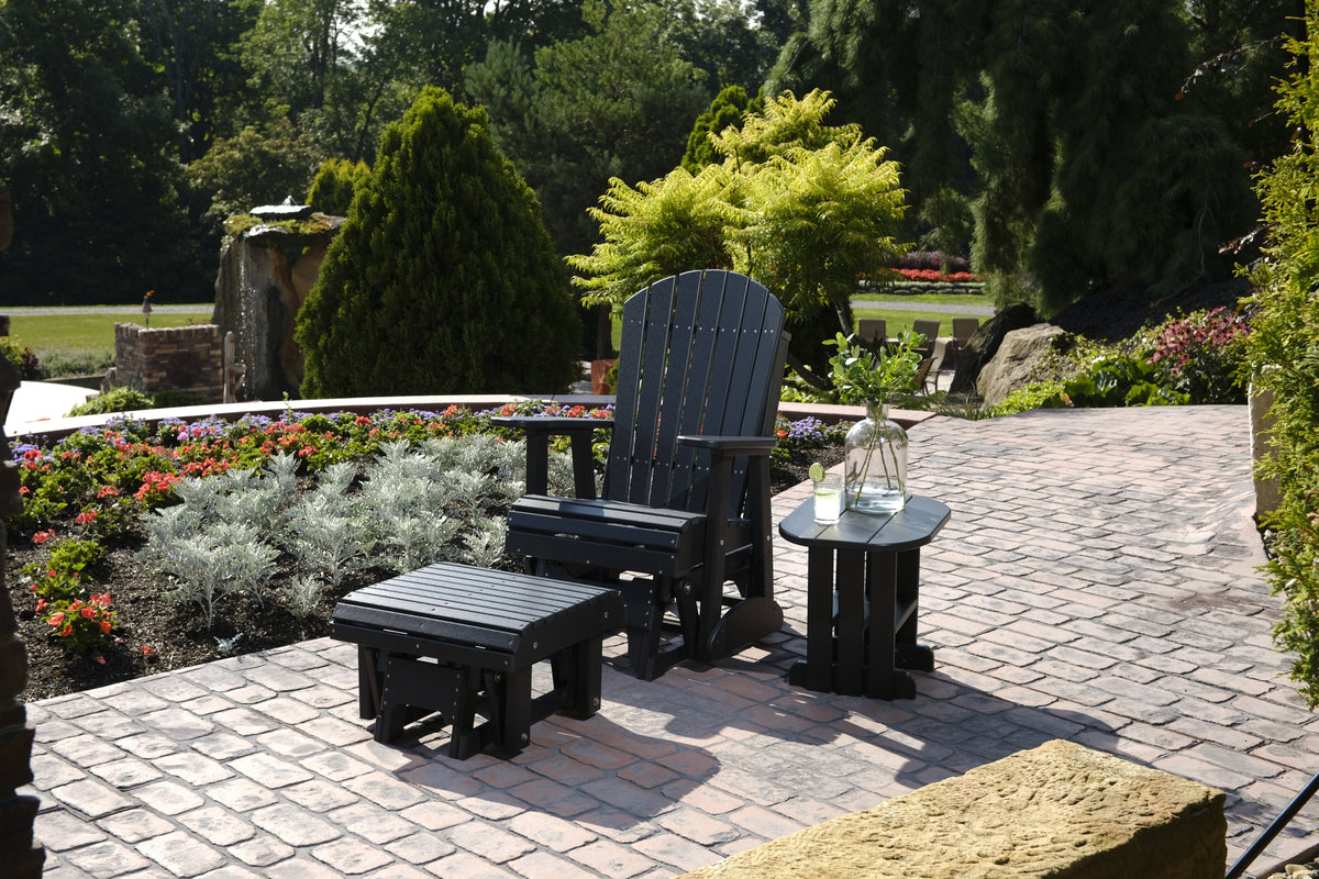 2' Adirondack Glider Black