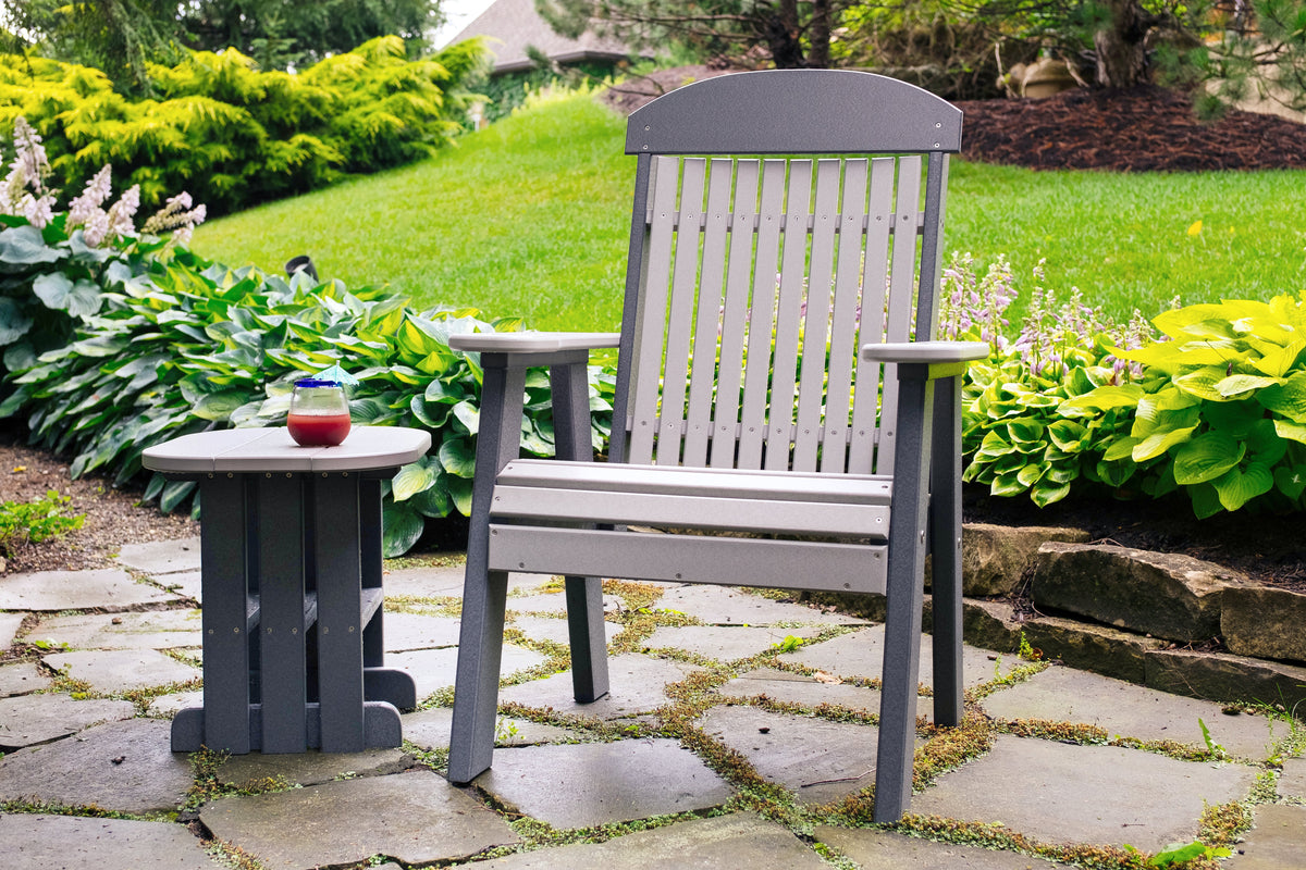 2' Classic Bench Dove Gray & Slate