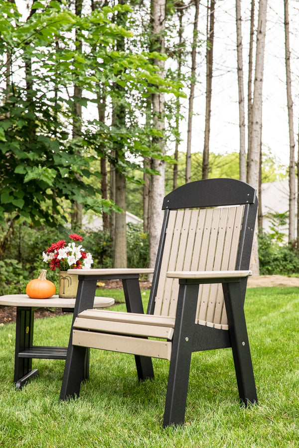 2' Classic Bench Weatherwood & Black