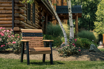 2' Plain Bench Cedar & Black