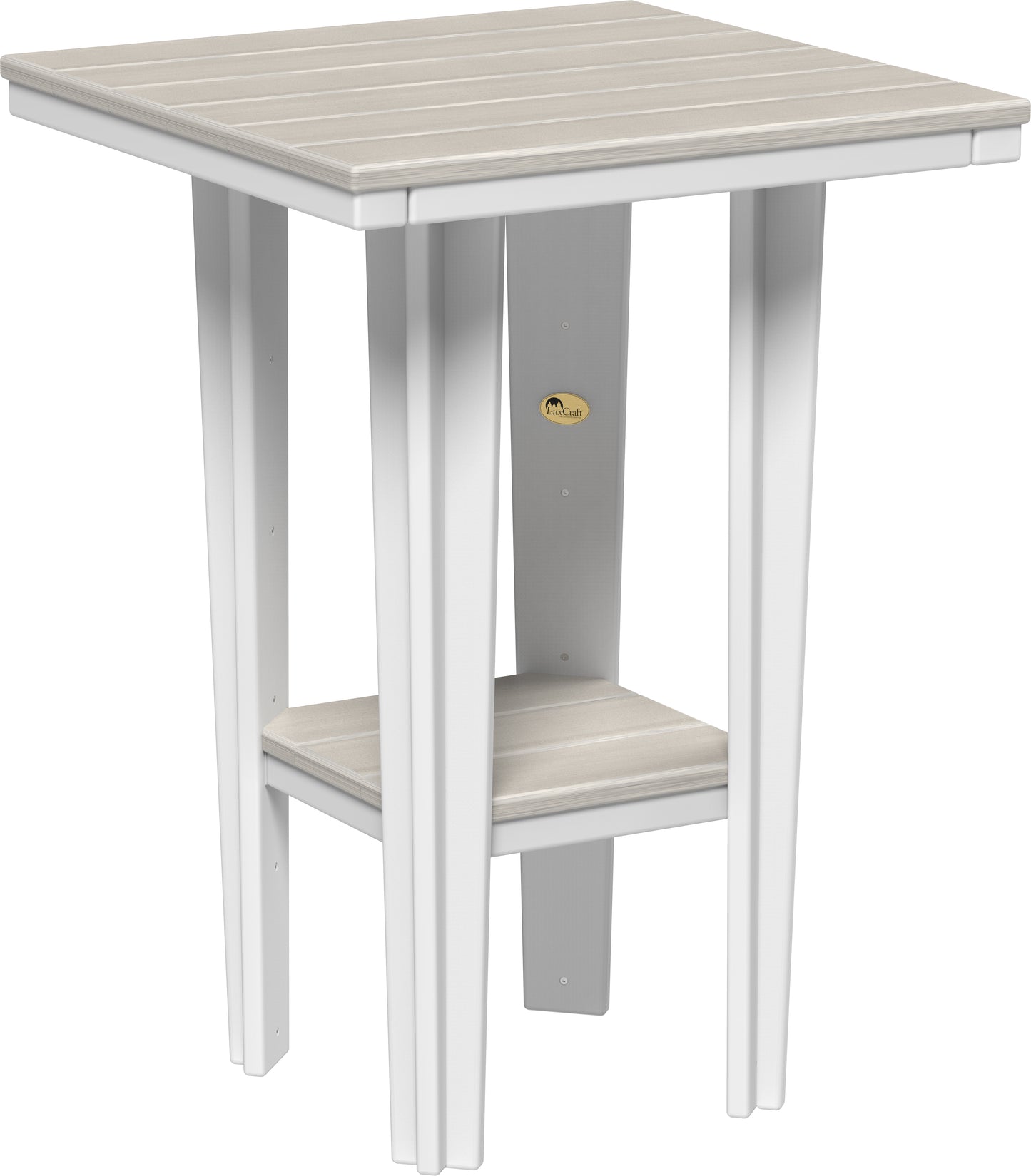 30" Square Bistro Table Birch & White / Bar Height