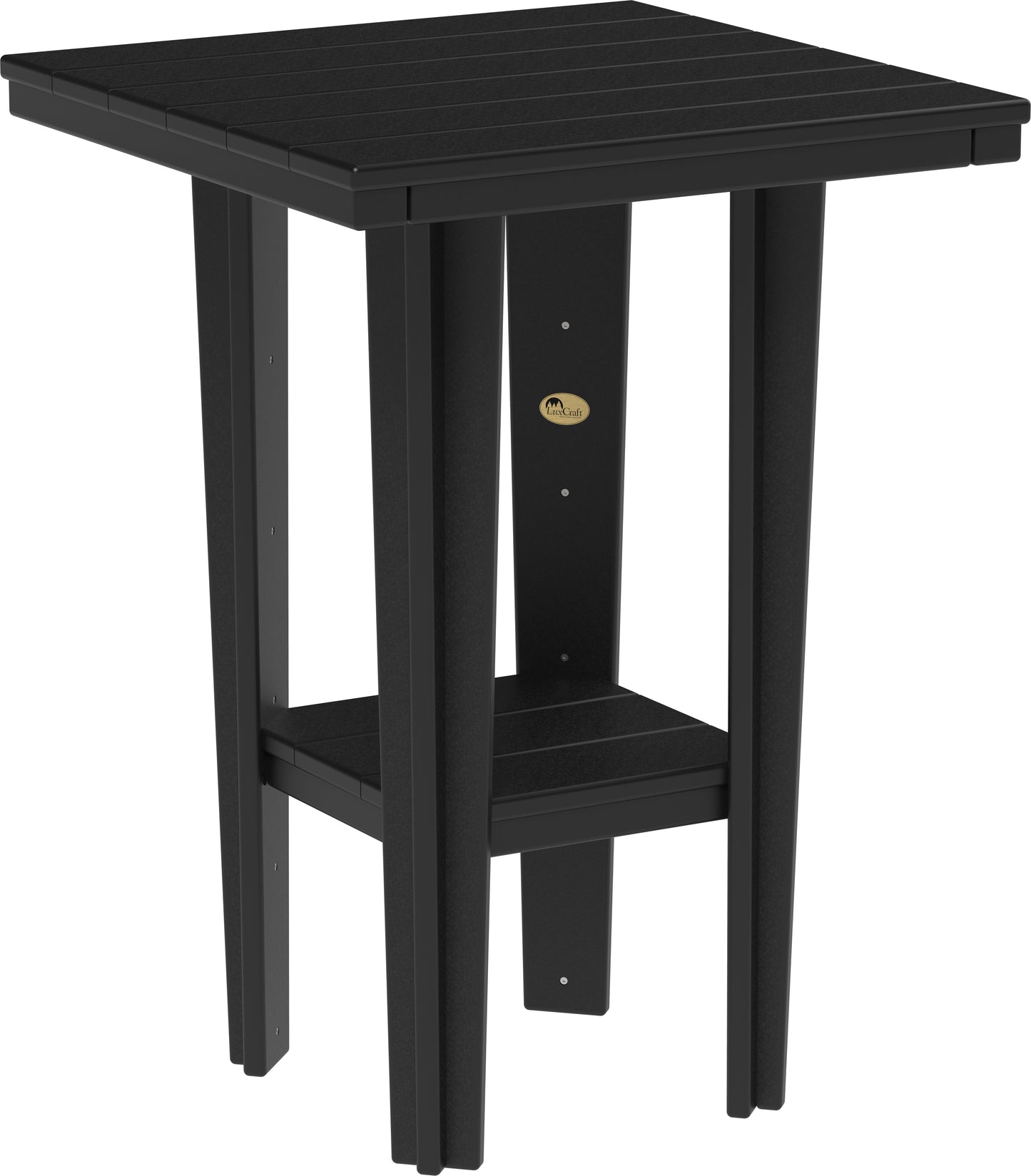 30" Square Bistro Table Black / Bar Height
