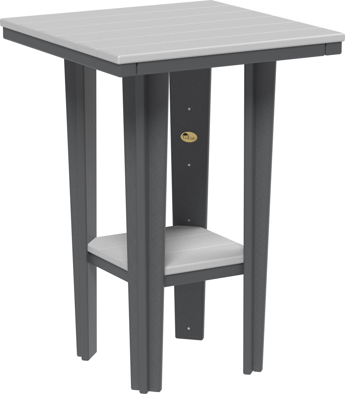 30" Square Bistro Table Dove Gray & Slate / Bar Height