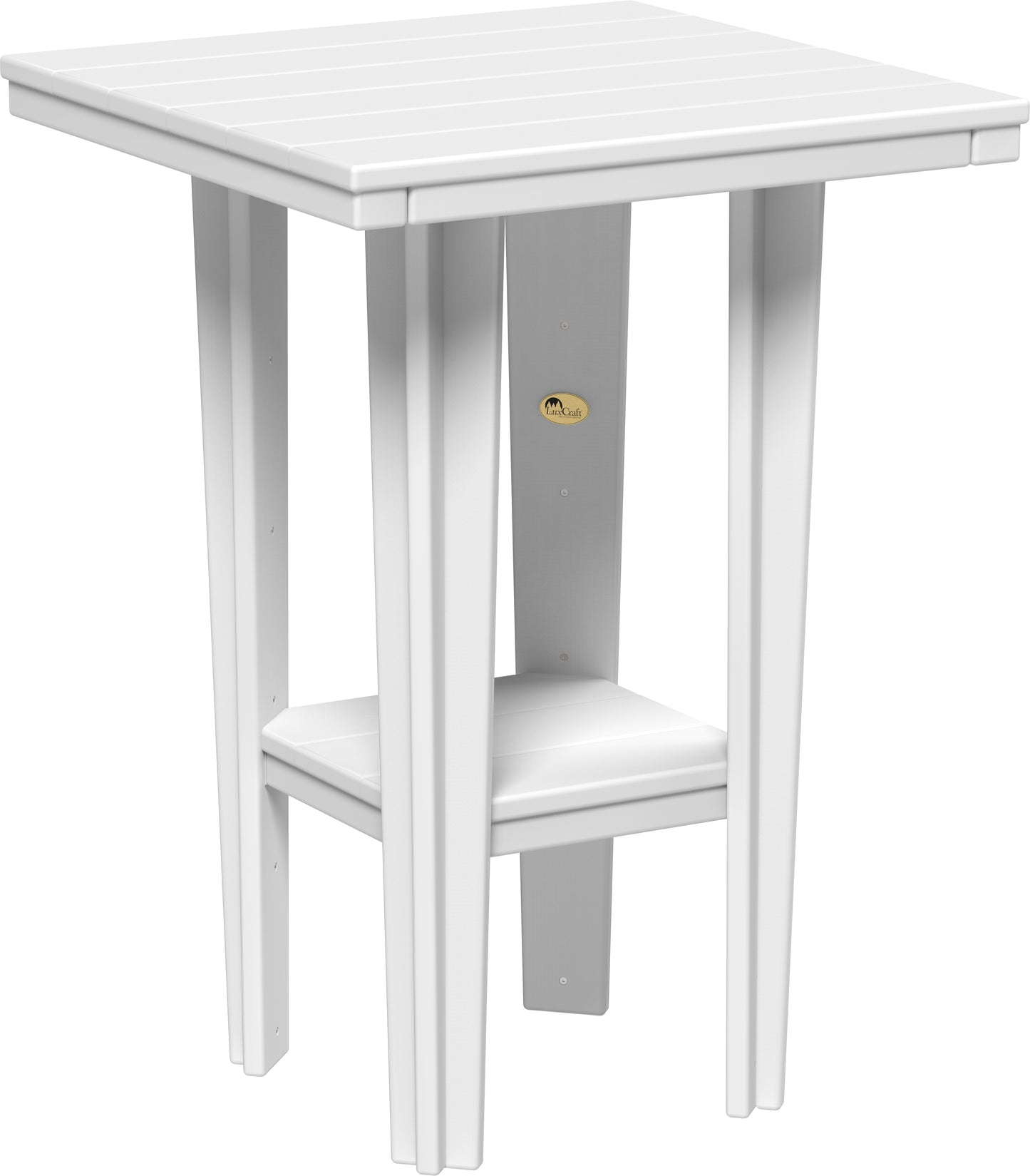 30" Square Bistro Table White / Bar Height