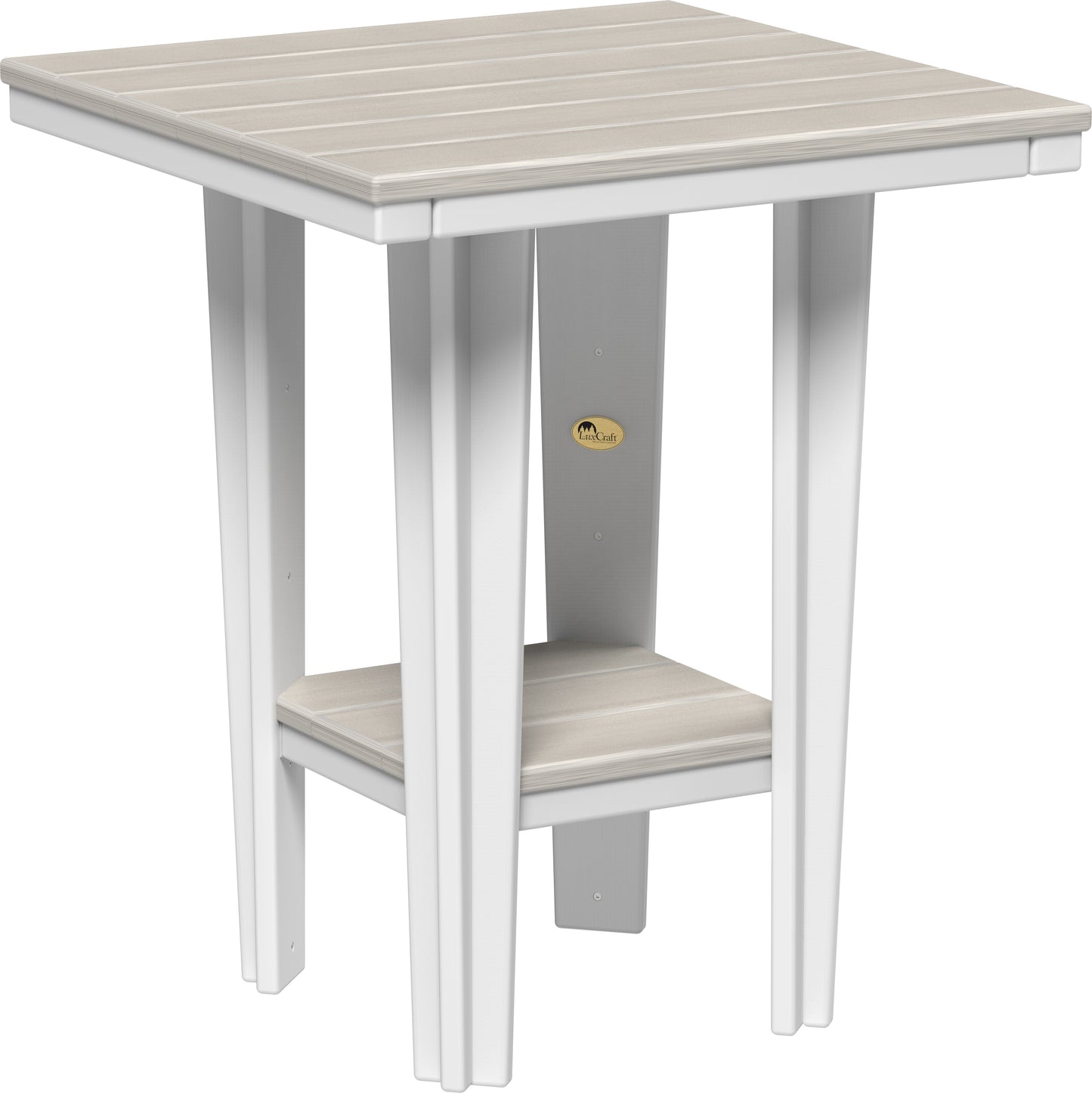 30" Square Bistro Table Birch & White / Counter Height