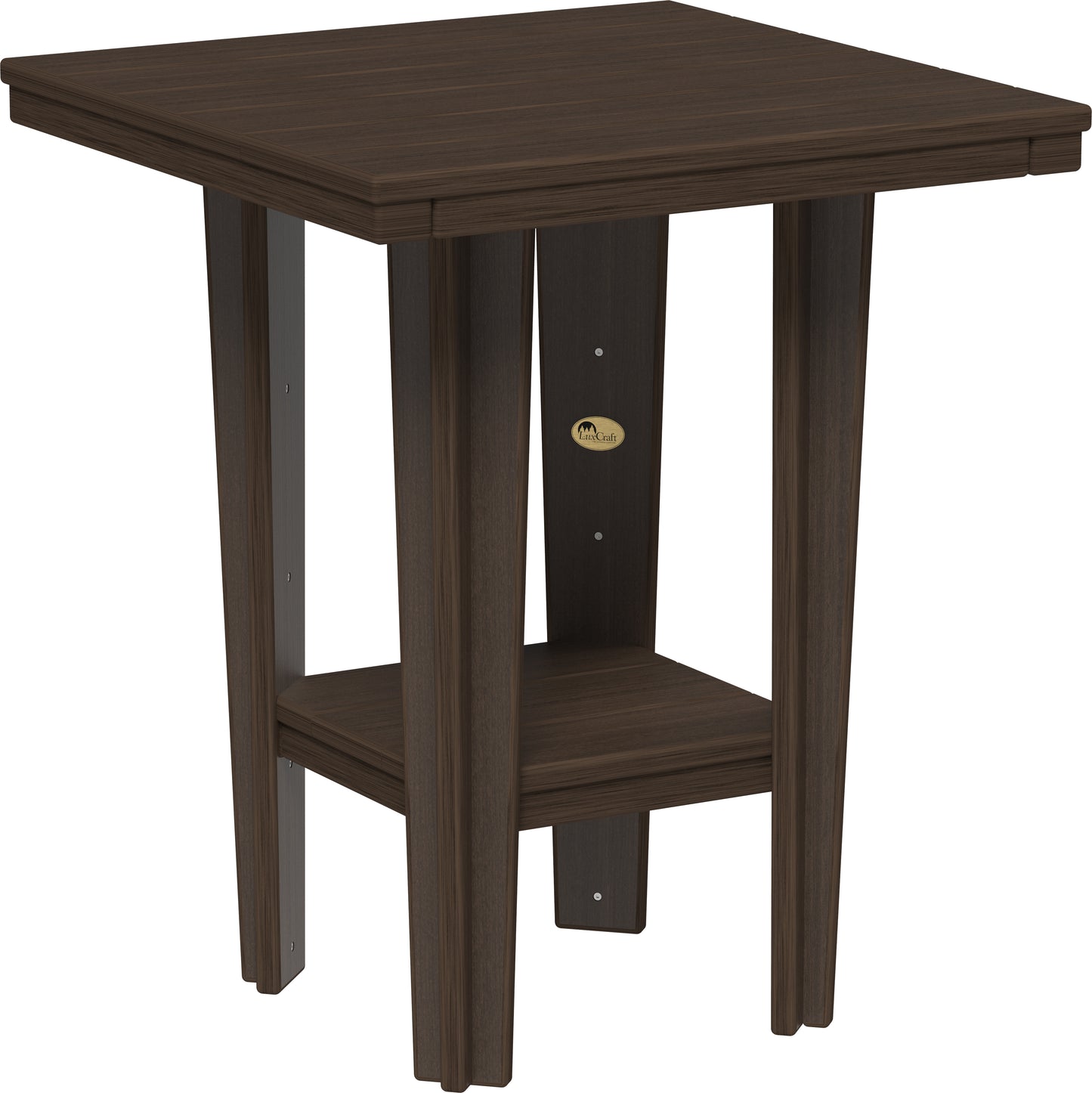 30" Square Bistro Table Brazilian Walnut / Counter Height