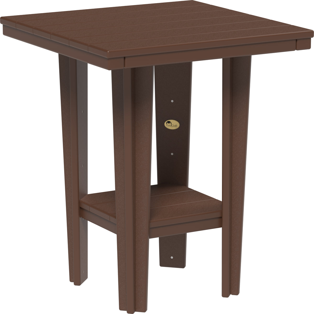 30" Square Bistro Table Chestnut Brown / Counter Height