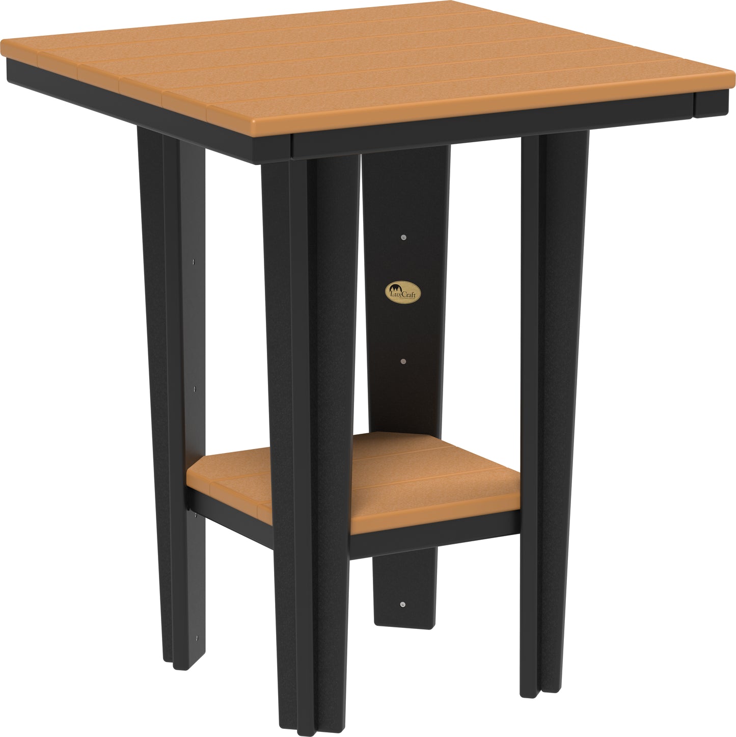 30" Square Bistro Table Cedar & Black / Counter Height