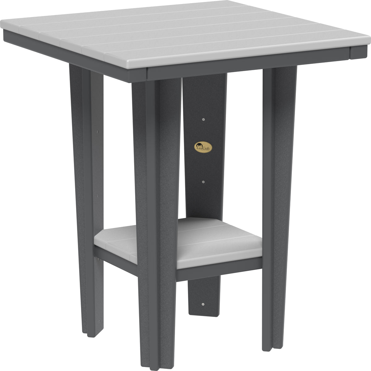 30" Square Bistro Table Dove Gray & Slate / Counter Height